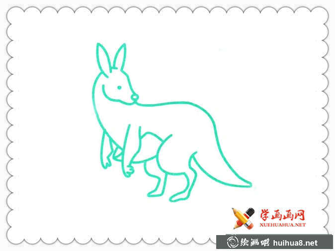 袋鼠简笔画图片大全(3)