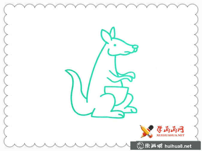 袋鼠简笔画图片大全(1)