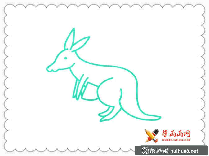 袋鼠简笔画图片大全(2)
