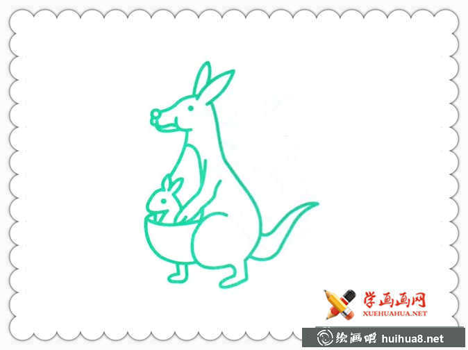 袋鼠简笔画图片大全(4)