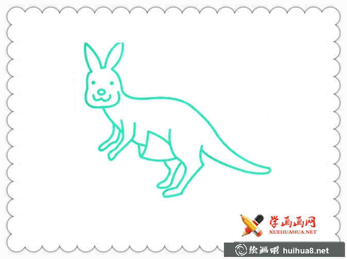 袋鼠简笔画图片大全(6)