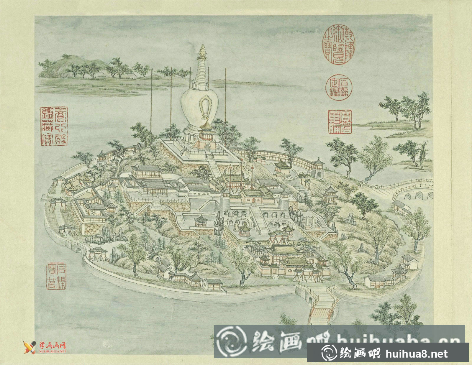 古画欣赏：张若澄《燕山八景图》赏析