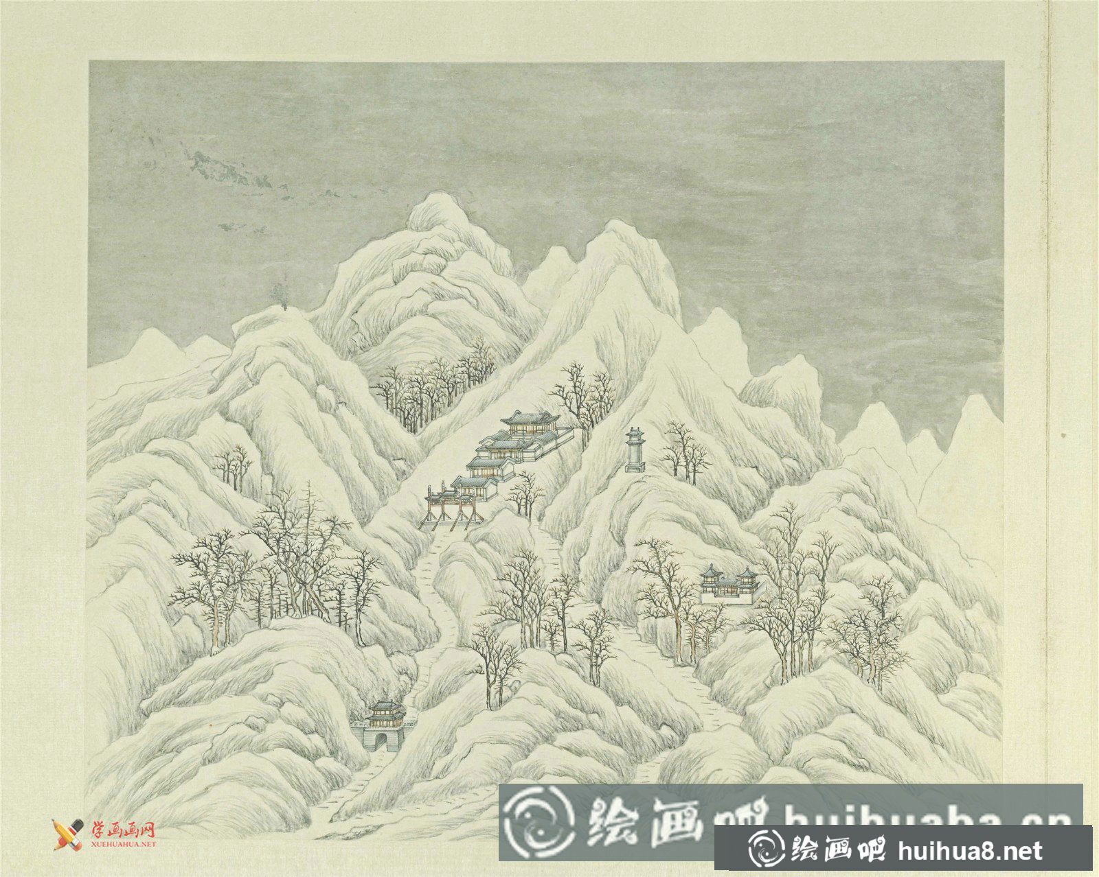 古画欣赏：张若澄《燕山八景图》赏析