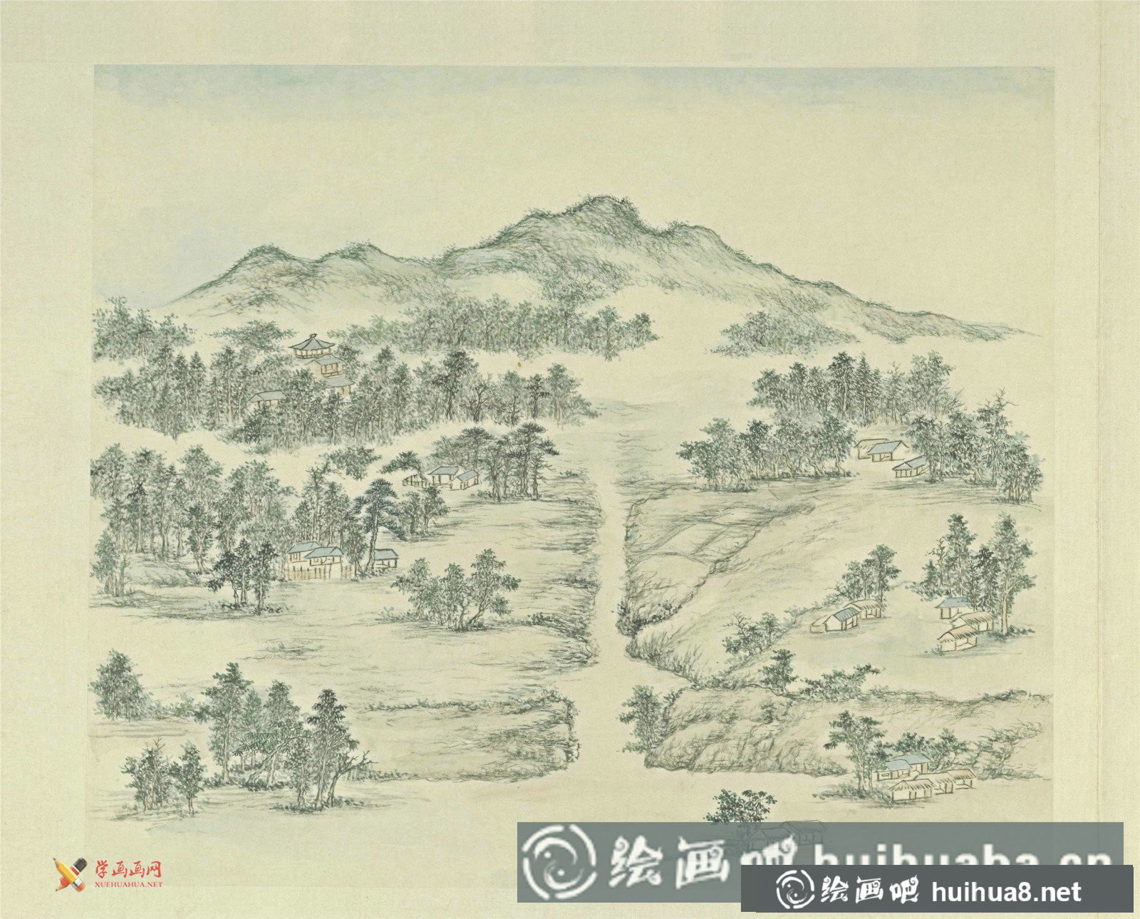 古画欣赏：张若澄《燕山八景图》赏析