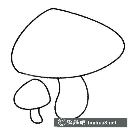 蘑菇简笔画