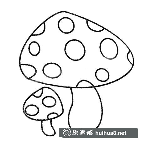 蘑菇简笔画