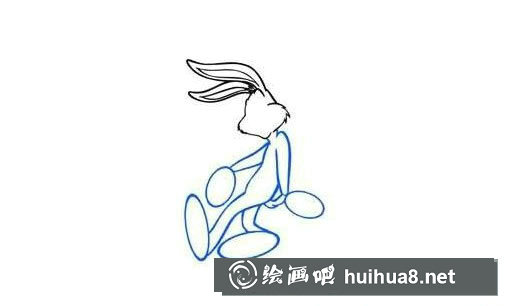卡通兔八哥简笔画步骤