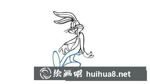 卡通兔八哥简笔画步骤