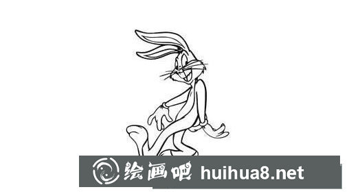 卡通兔八哥简笔画步骤