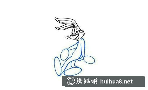 卡通兔八哥简笔画步骤