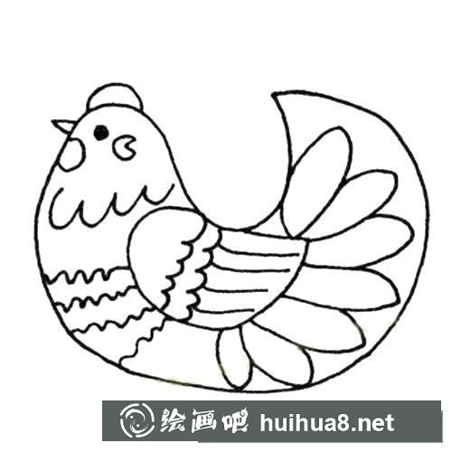 母鸡简笔画图片
