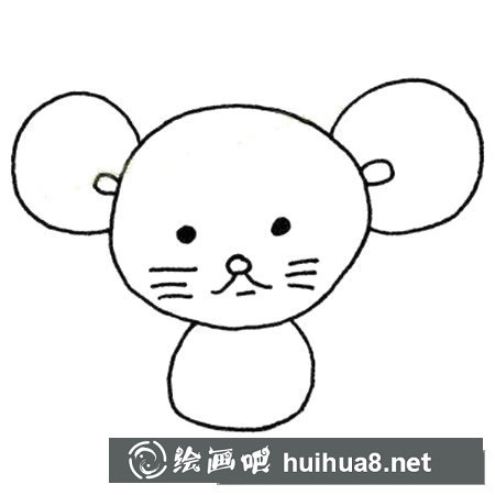 简笔画老鼠的画法