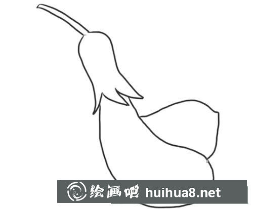 茄子简笔画步骤教程