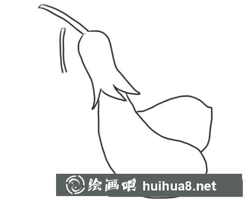 茄子简笔画步骤教程