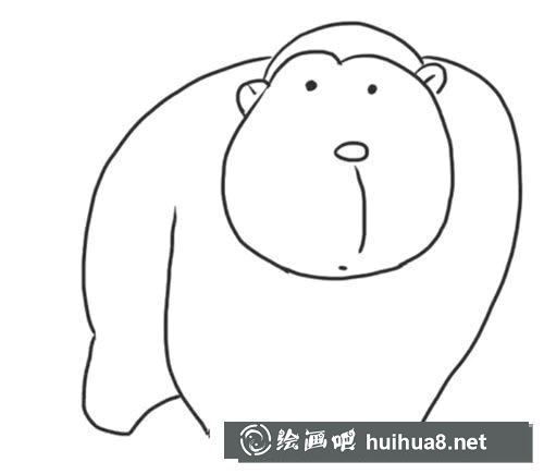 猩猩简笔画怎么画