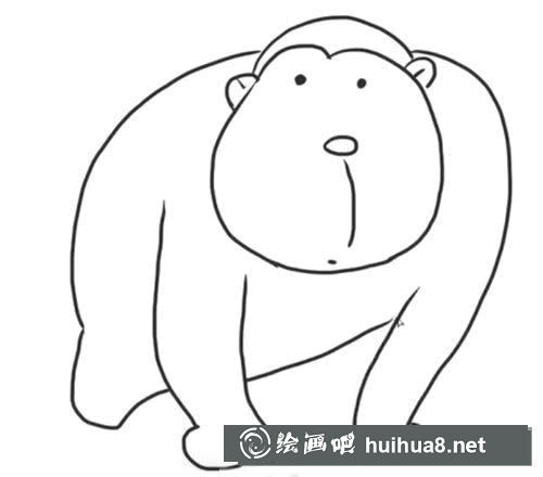 猩猩简笔画怎么画