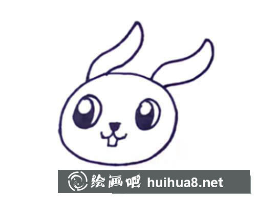 偷萝卜的兔子简笔画步骤教程