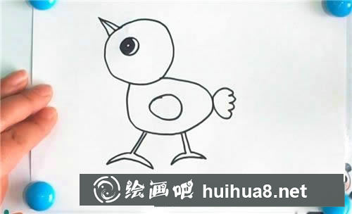 怎样画小鸡简笔画图片
