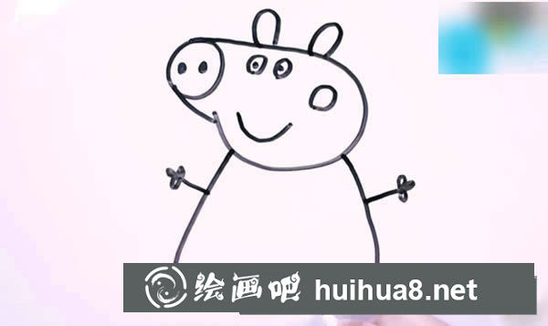 小猪佩奇简笔画