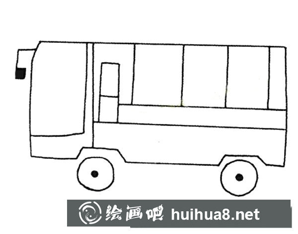 大货车简笔画图片