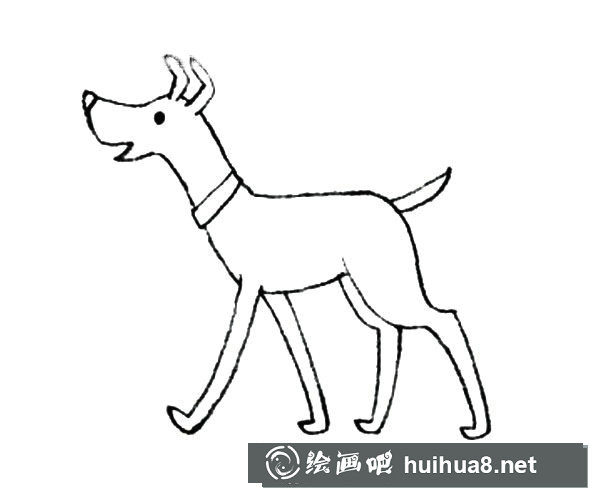 可爱小黄狗简笔画图片
