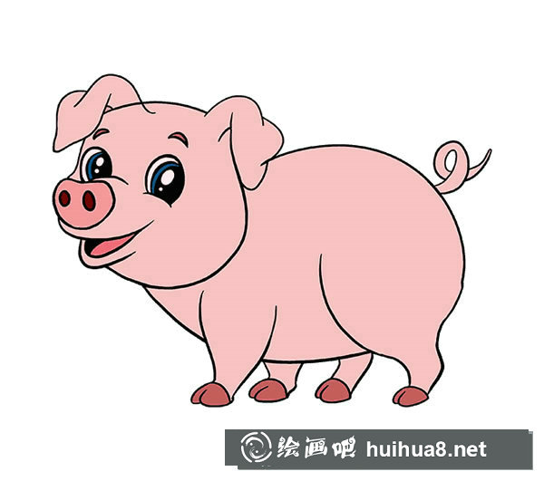 可爱的小猪简笔画图片大全
