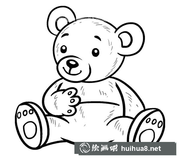 玩具熊简笔画图片1