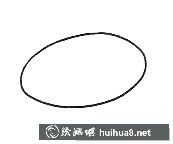 卡通螃蟹简笔画步骤图解1