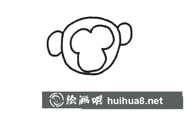 长臂猿简笔画步骤图解