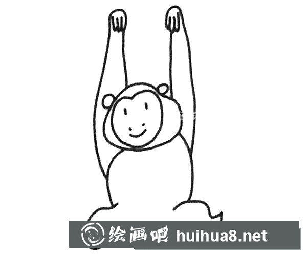 长臂猿简笔画图片1