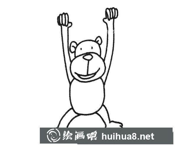 长臂猿简笔画图片4