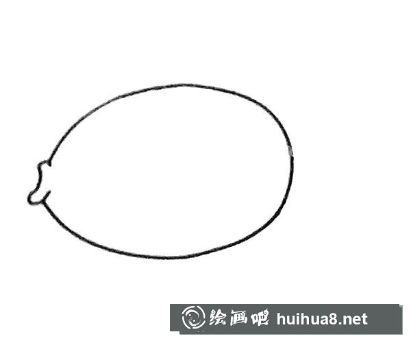 神仙鱼简笔画步骤1